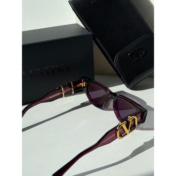 NEW Valentino V-Due VLS103-D Purple Cat Eye Sunglasses main image 8